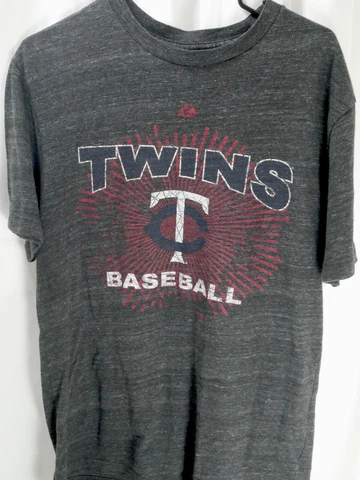 Majestic Minnesota Twins Double Sided Shirt Adult Size Large Cover