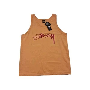 Stüssy Glattlager Pigment gefärbter Tank orange - Bild 1 von 5