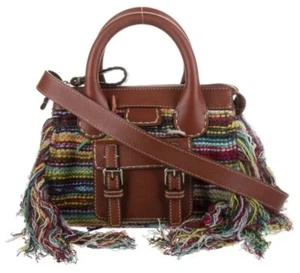 Chloe Wool Woven Edith Handle Bag - Picture 1 of 8