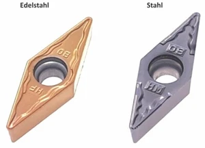 10x VBMT 1604.. Wendeplatten für Stahl & Edelstahl v. Radien & mit Rechnung - Picture 1 of 5