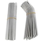100pcs Metal Straws Can Be Reused 304 Stainless Steel Drinking Water Pipes3075