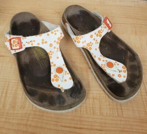 Sandali Birkenstock donna Papillio floreali tanga gizeh arancioni taglia 37 US 6-6,5 - Foto 1 di 10