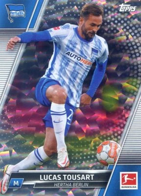 2021-22 TOPPS BUNDESLIGA  SPECKLE PARALLEL LUCAS TOUSART #11 - Image 1 of 2