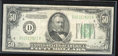 Series of 1934 $50 Cleveland Federal Reserve Note - Image 1 of 2