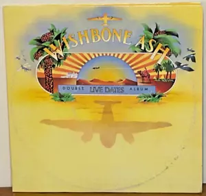 WISHBONE ASH Live Dates 1973 MCA Prog Rock DOUBLE LP VG++ Vinyl - Picture 1 of 4