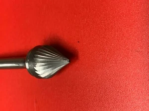 Carbide Bur Burr SJ6S 5/8" Port Countersink Deburring Tool 60 degree Cutter - Picture 1 of 3