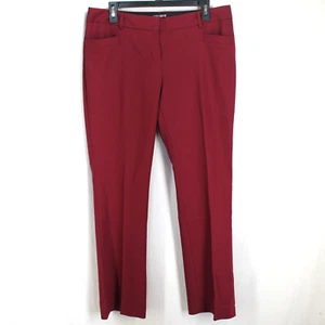 Pantalones Express Columnist Mujer Talla 10 Granate Pierna Recta NUEVO - Imagen 1 de 5
