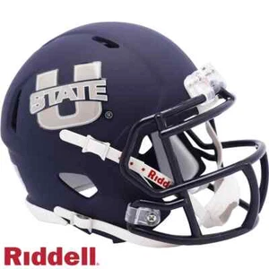 *SALE*  UTAH STATE AGGIES SPEED MINI NCAA RIDDELL FOOTBALL HELMET! - Picture 1 of 1