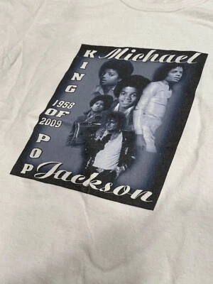 Camisa Michael Jackson Adulto Mediana/Grande Gráfica Rey del Pop Memorial RIP Foto 1 de 3