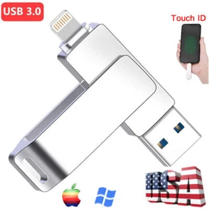 USB 3.0 Flash Drive 256GB 512GB Memory Stick For iPhone 14 13 Pro Max iPad PC - Picture 1 of 12