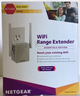 *NEW* NETGEAR AC1200 Wi-Fi Range Extender - EX6120      E040 - Image 1 of 4