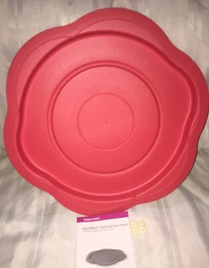 TUPPERWARE NEW Open House Lazy Susan Orange 16” Dia- Spin Rotate Jars Bowls Cups - Picture 1 of 12