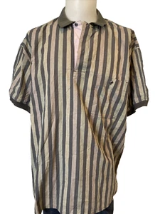 Matinique Multicolor Stripe Short Sleeve Polo Shirt, Men's Size L - Picture 1 of 6