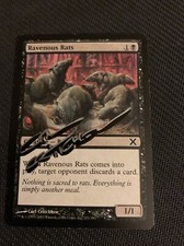 MTG Magic Ravenous Rats Shadow Signed Artist Proof x1 10th Edition C Critchlow