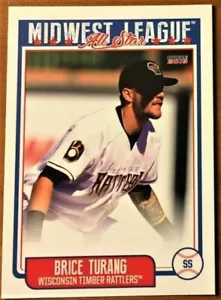 Brice Turang 2019 Midwest League All-Star Wisconsin Timber Rattlers Card Qty - Imagen 1 de 1