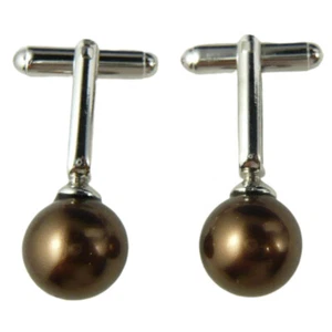 Sea Shell Pearl Jade Cufflink Formal Men Cuff Links Tie Clasps Jewelry Accessory - Picture 1 of 30