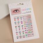 Stickers Body Colored Diamonds Face Tattoo Stickers Eyeliner Diamond Decals