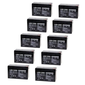 UPG 12V 8Ah UPS Replaces 7.5ah Vision CP1275 F2, CP 1275 F2 - 10 Pack - Picture 1 of 1