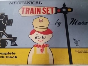 Vintage Marx Mechanical Train Set In Box - Picture 1 of 5