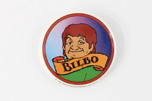 Bilbo Beutlin Pinback Button 1978 Tolkien Herr Ringe Ralph Bakshi Kunst Vintage - Bild 1 von 3