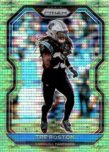 Tre Boston - 2020 Panini Prizm - #241 - Prizm Neon Green Pulsar Football - Picture 1 of 2