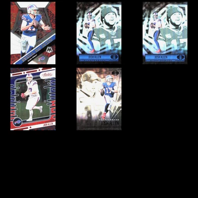 Josh Allen Lot 5 Football Cards Buffalo Bills Panini Mosaic Will To Win Absolute - Image 1 of 4