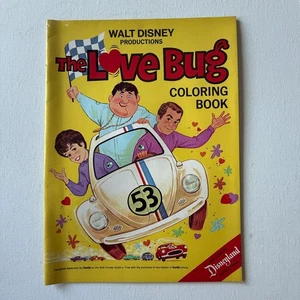1969 Herbie The Love Bug Cartoon Malbuch Walt Disney Disneyland ungefärbt! - Bild 1 von 3