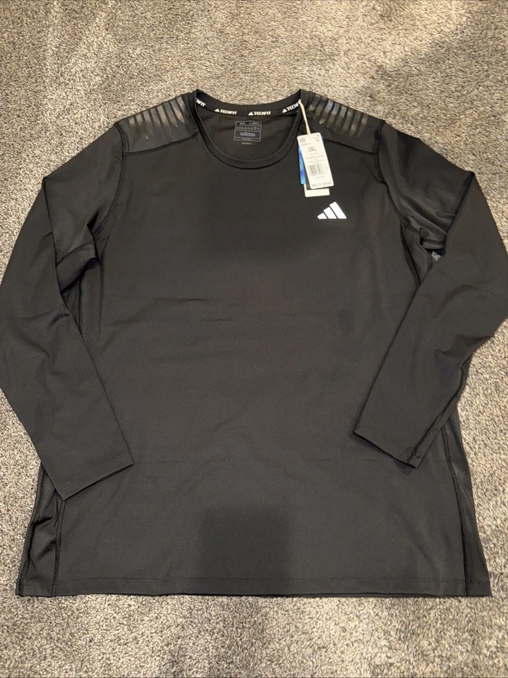 Adidas Techfit Control Rheon Black Training Long Sleeve Shirt HS9814 Men's XL