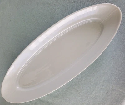 Plato de pescado Pillivuyt Culinaire Francia porcelana blanca ovalado 17 3/4 X 6 pulgadas Foto 1 de 4