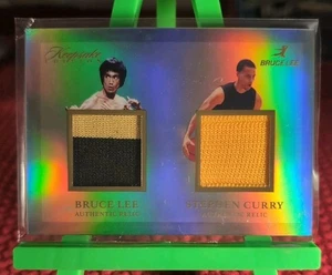 Bruce Lee/Stephen Curry 2024 Keepsake 50th Anniversary Series 2 Dual Relic - Picture 1 of 3