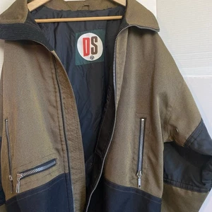 Vintage 90’s-Riding Jacket By DS-Black&Gold. 62” Chest (2 XL)  Rare Hate To Find - Picture 1 of 10