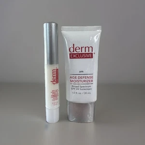 Derm Exclusive Fill & Freeze 0.12oz + Age Defense Moisturizer SPF 24 Sealed - Picture 1 of 3