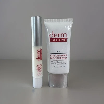 Derm Exclusive Fill & Freeze 0.12oz + Age Defense Moisturizer SPF 24 Sealed - Image 1 of 3