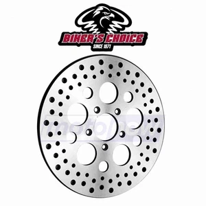 Bikers Choice Rear Round Hole Polished Brake Rotor for 1998-2006 Harley pw - Picture 1 of 5