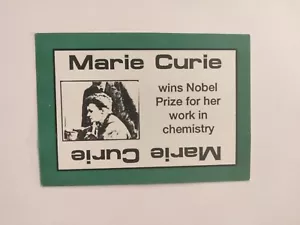 PERSPEKTIVE Zeitlinienspiel Marie Curie 1992 Karte gebraucht Geschichte kostenloser Versand - Bild 1 von 1