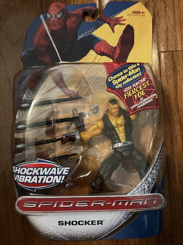 Shocker Action Figure Spider-Man Trilogy With Shockwave Vibration Cover