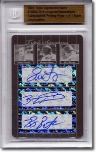 EVAN LONGORIA * Brandon Wood * BILLY BUTLER * Autograph Rookie Auto Plate 1/1 - Picture 1 of 1