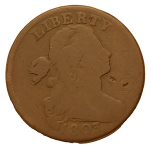 Busto drappeggiato grande centesimo 1803 S-255 buon video! - Foto 1 di 4