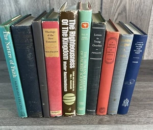 Lot of 10 Pastor Library Theology Books Christian Resources Vintage 1931-1968 - Picture 1 of 12