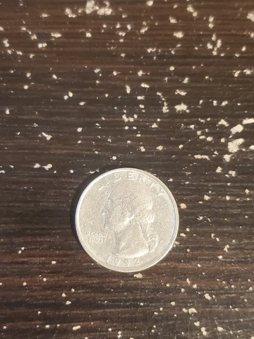 1992 WASHINGTON QUARTER  OFF CENTER ERROR COIN Cover