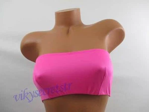 Victoria's Secret sexy rosa neon ungefütterter Bandeau-Halb-BH 32 C neu mit Etikett - Bild 1 von 4