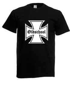 T-shirt uomo croce di ferro vecchia scuola fino a 5XL  - Foto 1 di 11