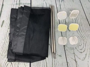 Dog Gate Pet Safety Guard Gate Portable Folding Mesh Gate Doorway Baby - Picture 1 of 3