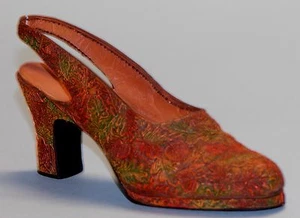Just the Right Shoe, Raine, "Autumn" mixed media miniature shoe #25070 NIB/COA - Picture 1 of 6