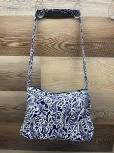 Blue Paisley Quilted Handbag NWOT - Picture 1 of 21