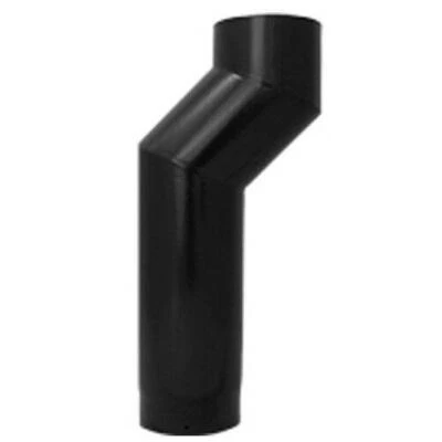 Single Wall Black Stove Pipe & Bends Vitreous Enamel Flue 6 inch and 5 inch - Image 1 of 4