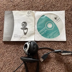 Logitech QuickCam Communicate Deluxe V-UBE43 USB Webcam w/Privacy - USED (G1A) - Afbeelding 1 van 5