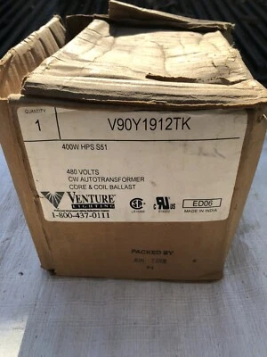 NEW VENTURE LIGHTING V90Y1912TK AUTOTRANSFORMER CORE & COIL BALLAST 480 VOLTS Foto 1 de 3