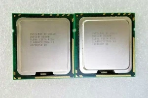 One lot of 2 Intel Xeon SLBV6 X5660 2.8GHz 12MB 6Core LGA1366 CPU - Picture 1 of 1