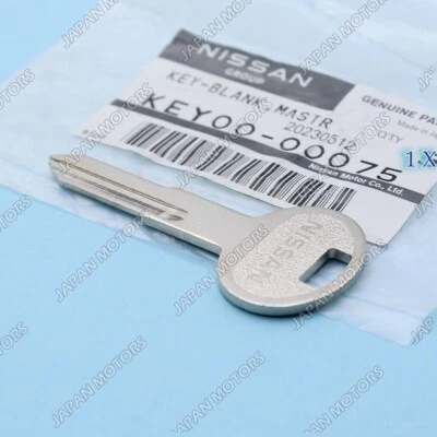 Llave de metal genuina OEM Nissan 300ZX Stanza 200SX 240SX en blanco sin cortar Sub KEY0000075 Foto 1 de 4